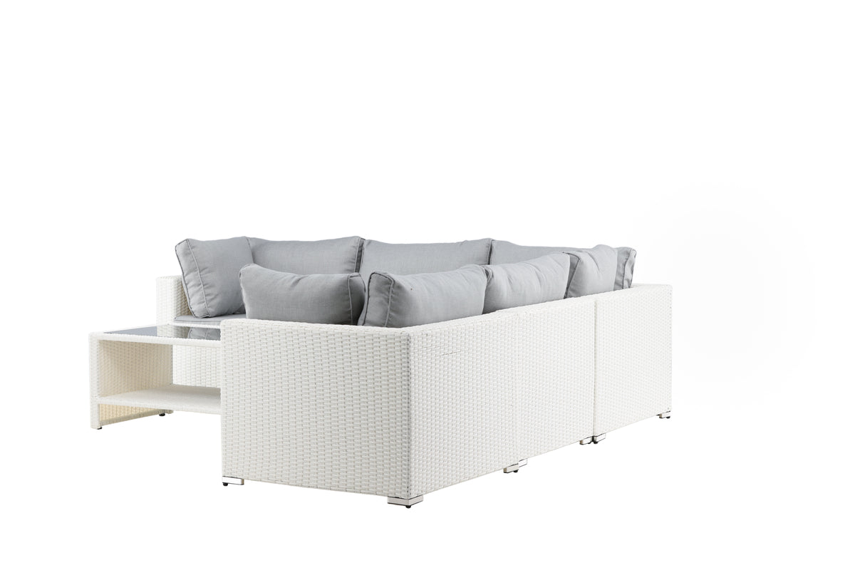 Garten Loungeset Panther - aus Kunstrattan in 3 Farben erhältlich