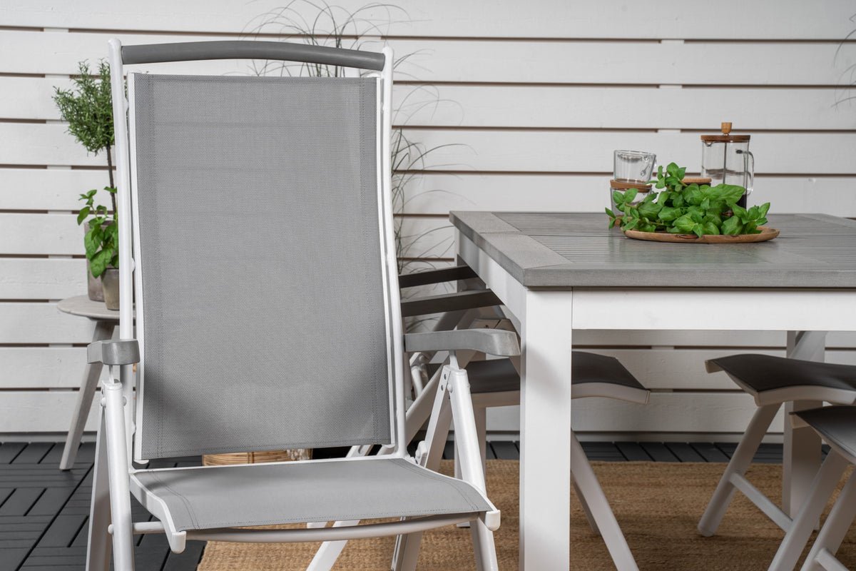 2er Set - Gartenstuhl Alberto aus Textilene/Aluminium