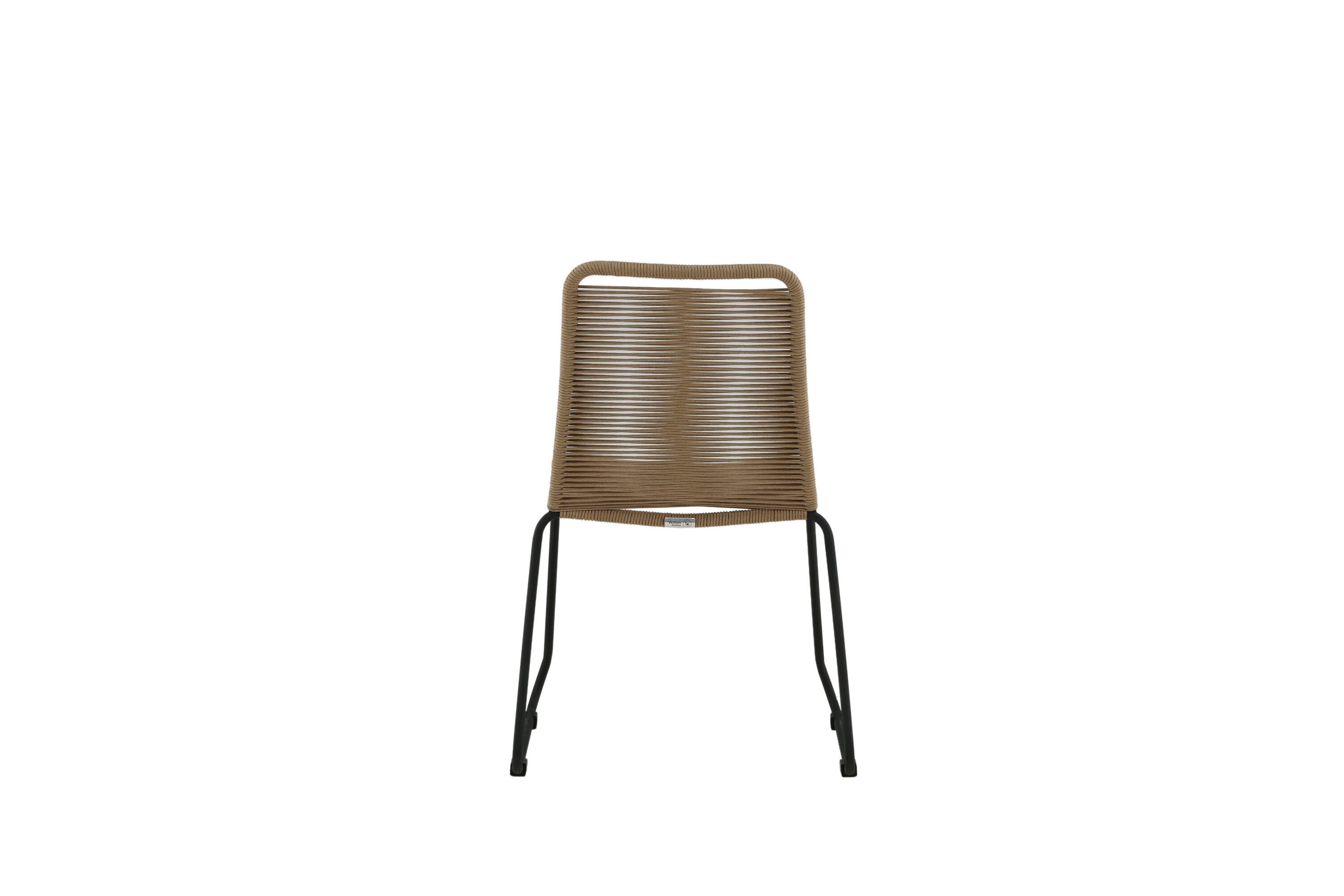 2er Set - Gartenstuhl Lina aus Metall/Polyester