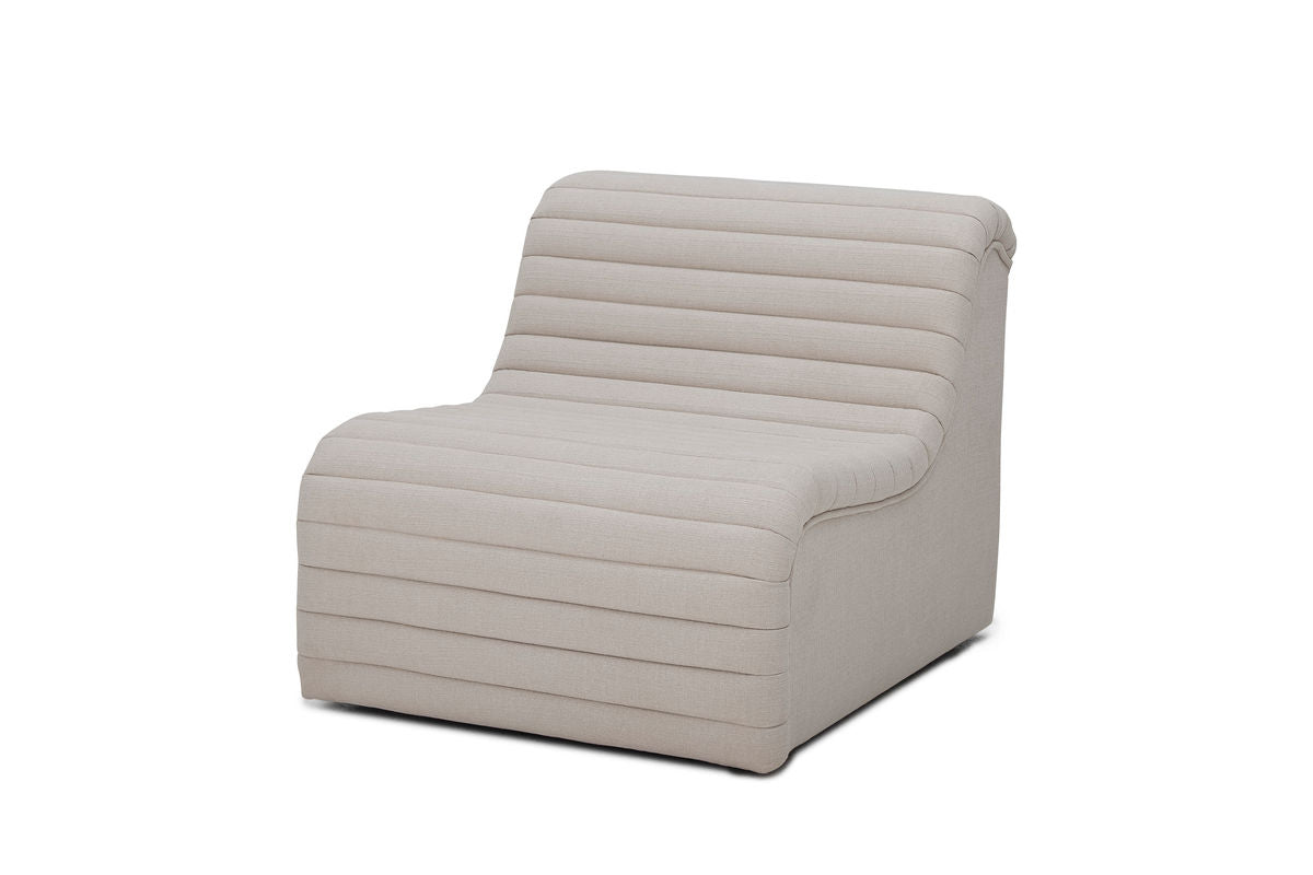 Lounge Sessel Taupe - im modernen Retro Look
