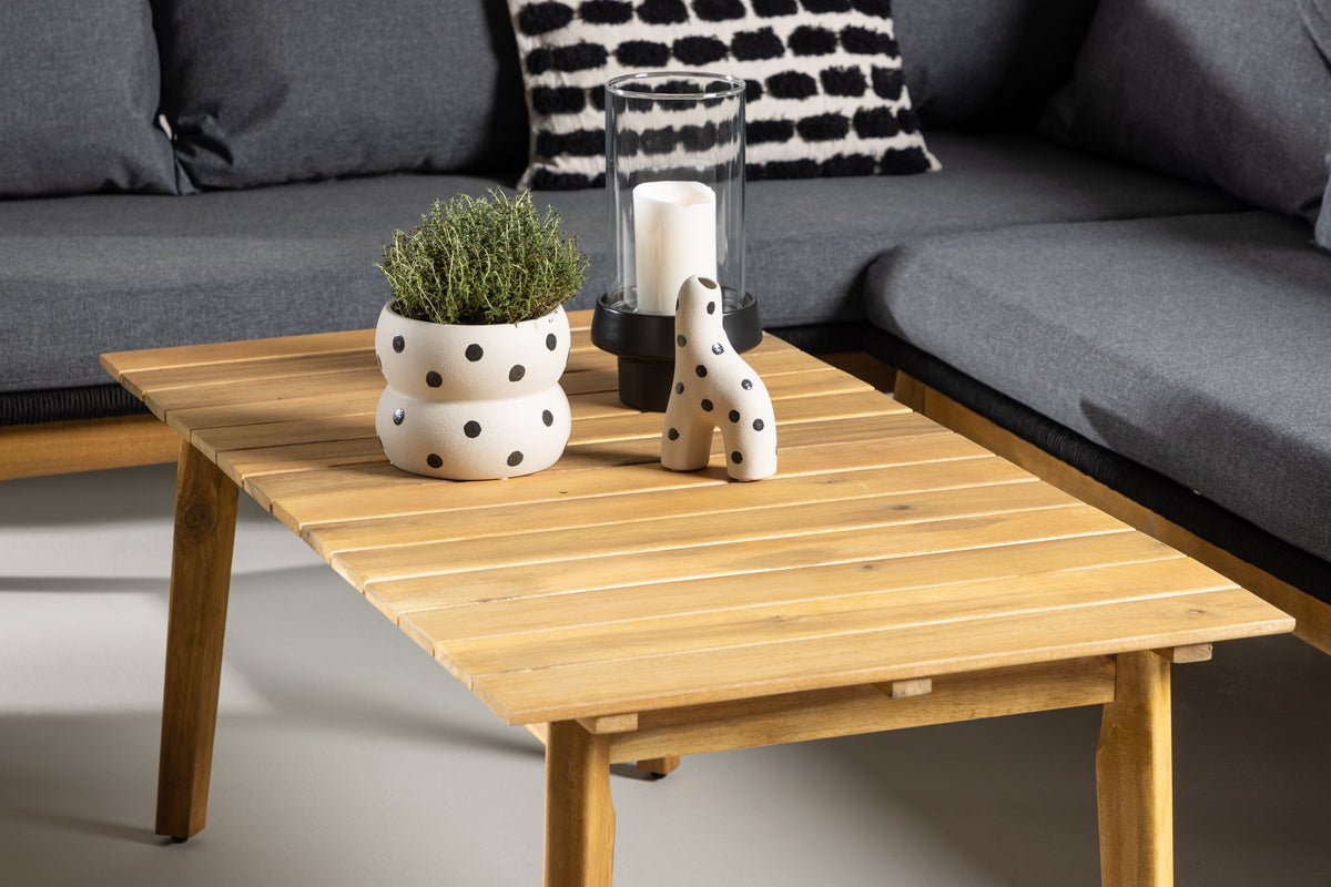 Garten Lounge Set Renavo – 2 teiliges Set aus Akazie & Polyester