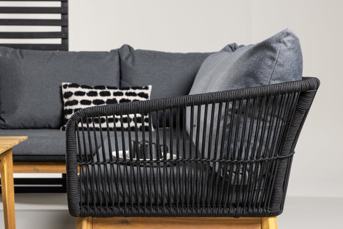 Garten Lounge Set Renavo – 2 teiliges Set aus Akazie & Polyester