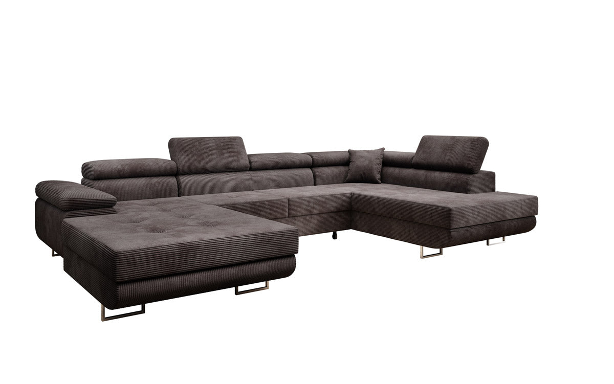 Designer Sofa Lago mit Schlaf - und Klappfunktion in Cord