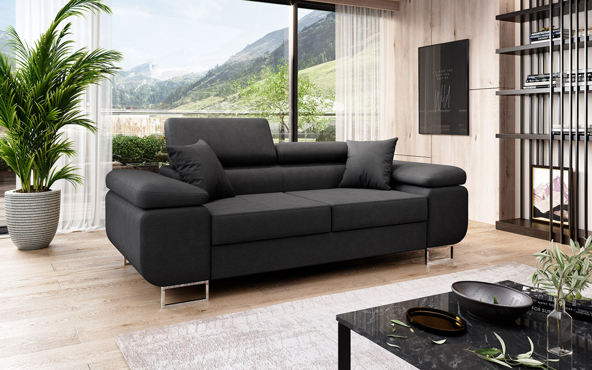 Designer 2er Sofa Triora in Stoff