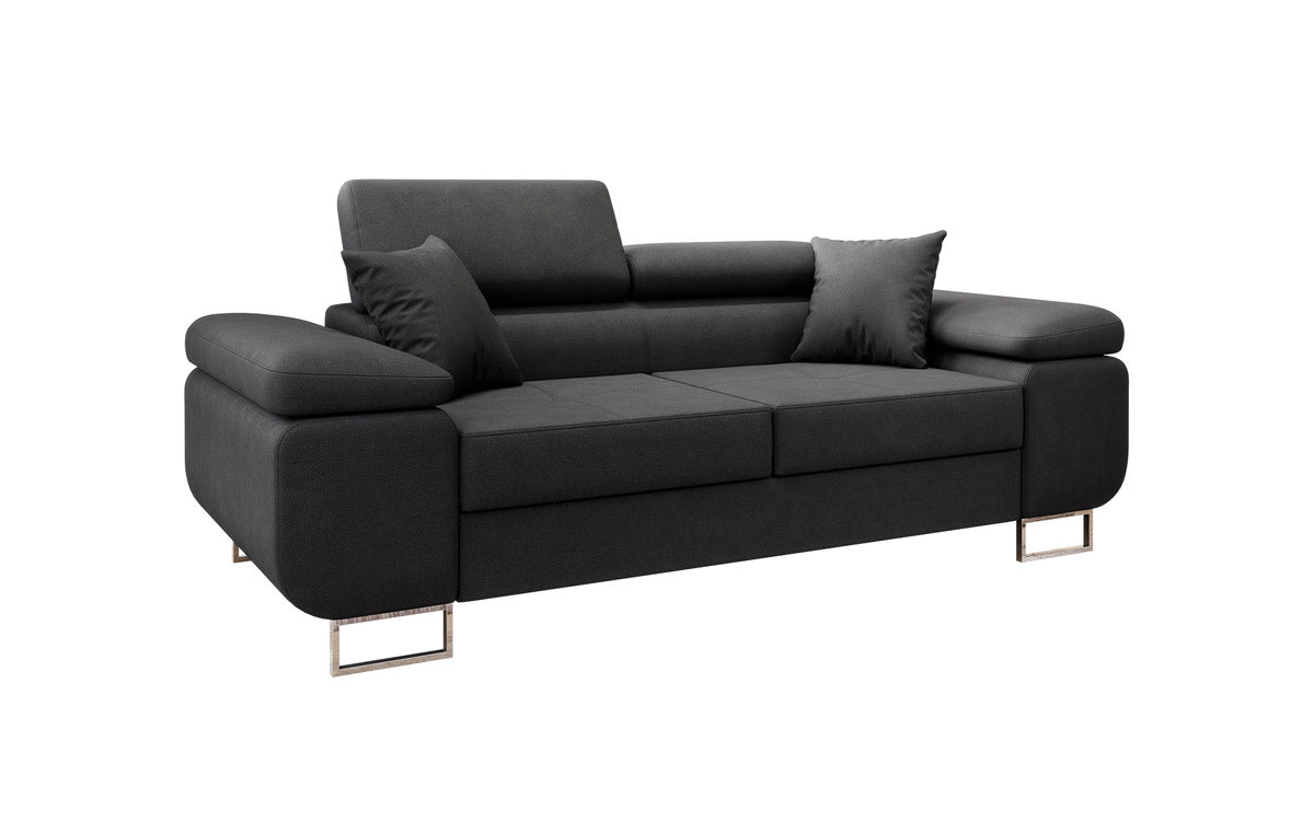 Designer 2er Sofa Triora mit Schlaffunktion in Stoff