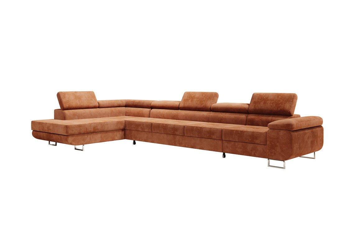 Designer Sofa Maxi mit Schlaf - und Klappfunktion in Cord