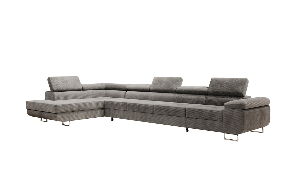 Designer Sofa Maxi mit Schlaf - und Klappfunktion in Cord