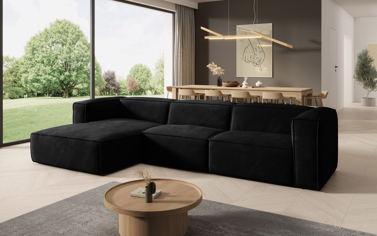 Designer Ecksofa Comfy in Samt