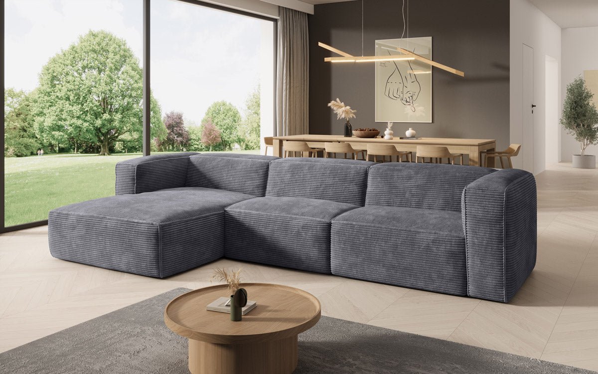 Designer Ecksofa Comfy in Cord
