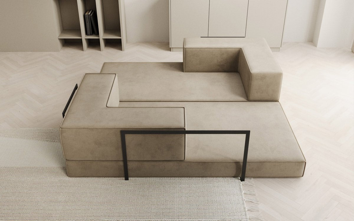 Designer Sofa Lazy 3 Sitzer in Samt