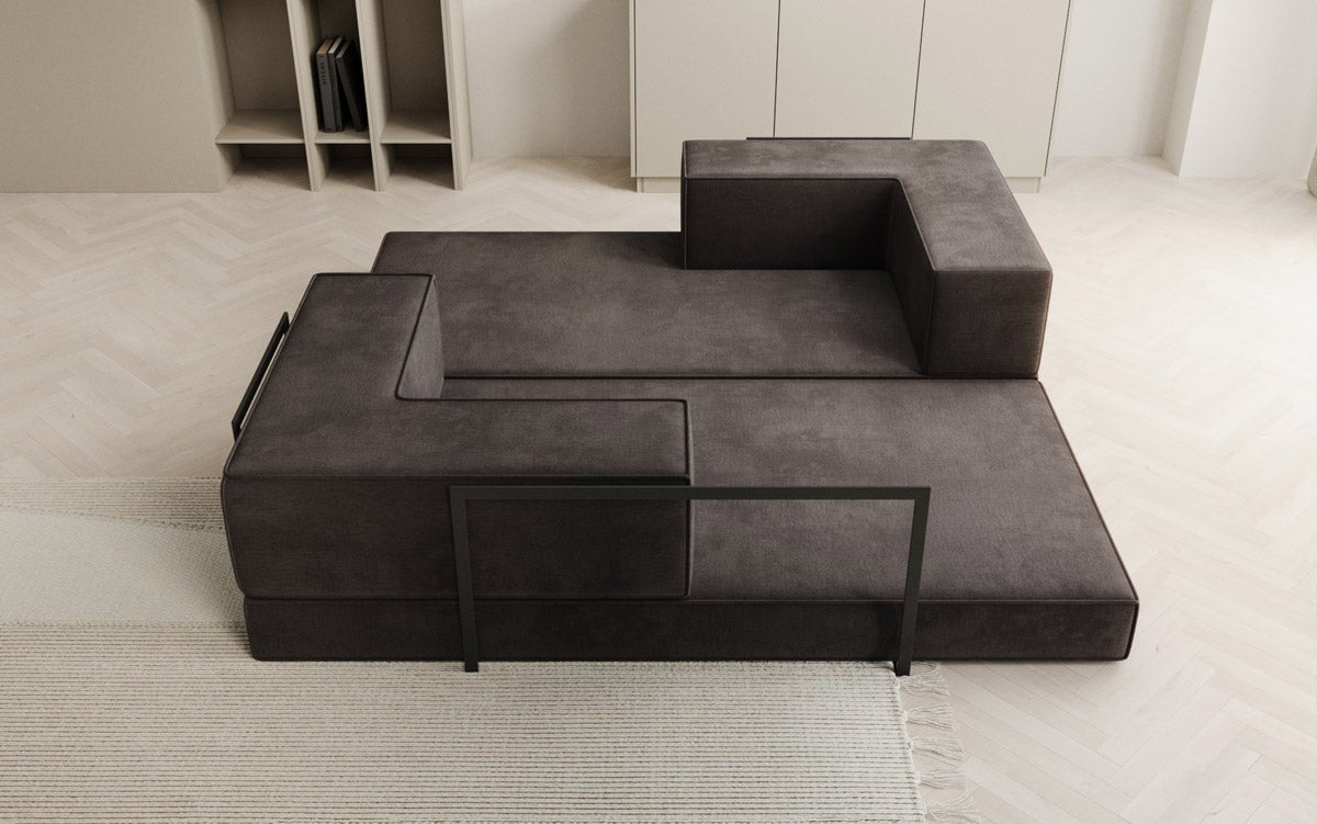 Designer Sofa Lazy 3 Sitzer in Samt