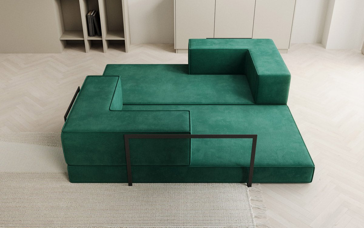 Designer Sofa Lazy 3 Sitzer in Samt