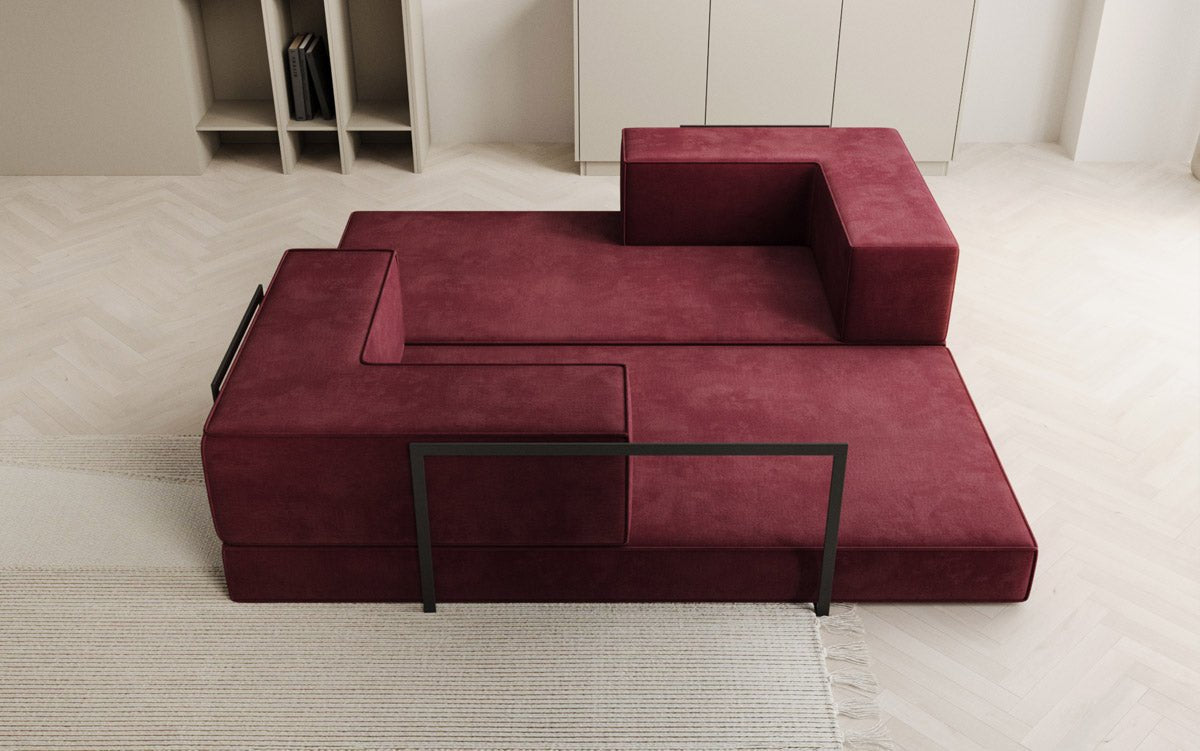 Designer Sofa Lazy 3 Sitzer in Samt