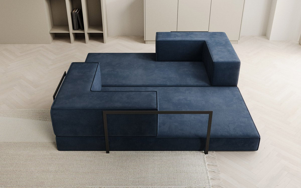 Designer Sofa Lazy 3 Sitzer in Samt