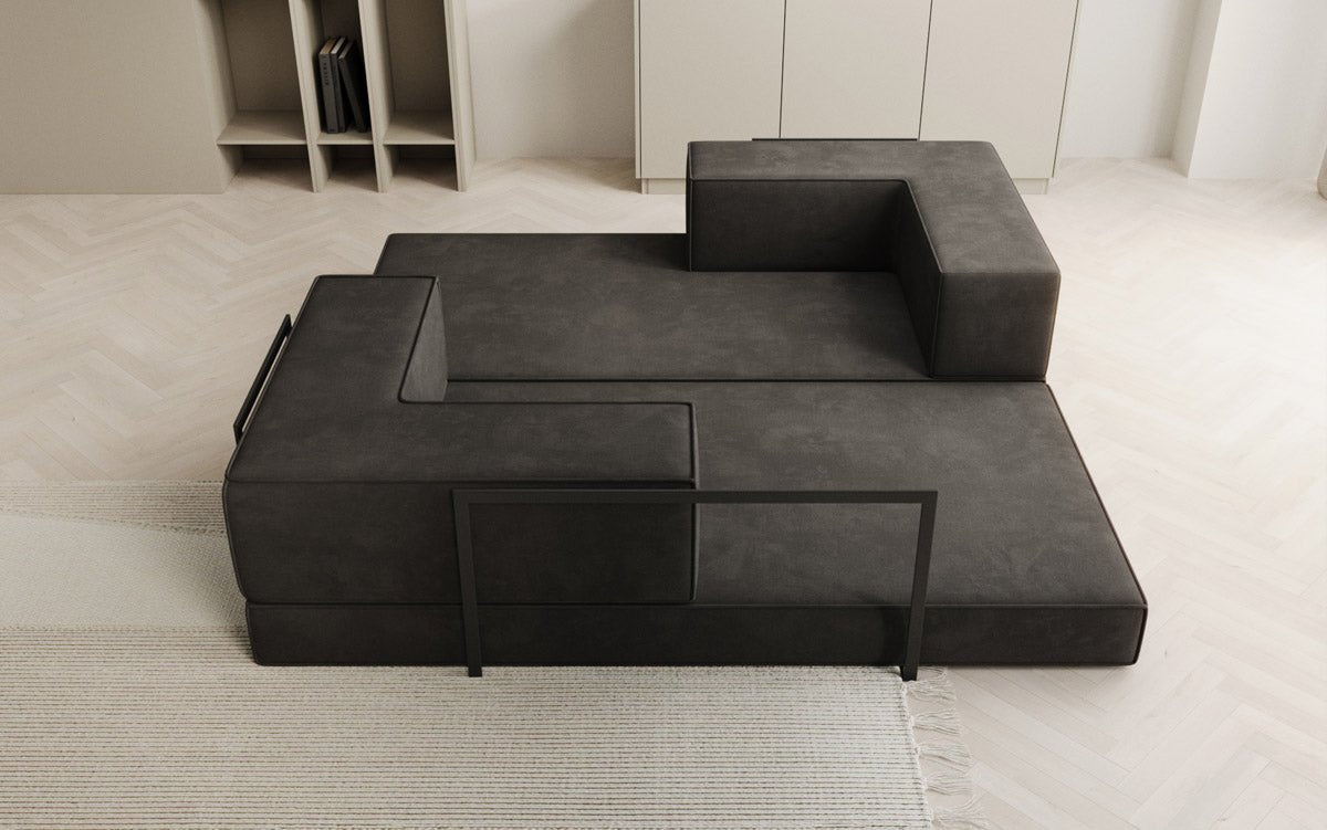 Designer Sofa Lazy 3 Sitzer in Samt