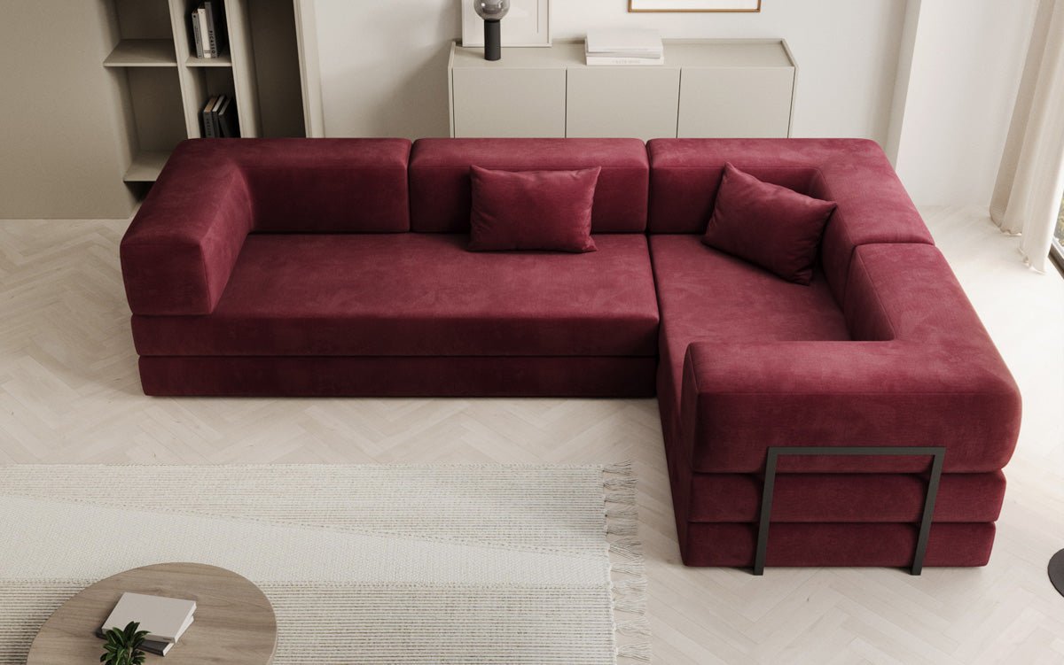 Designer Sofa Lazy L closed in Samt