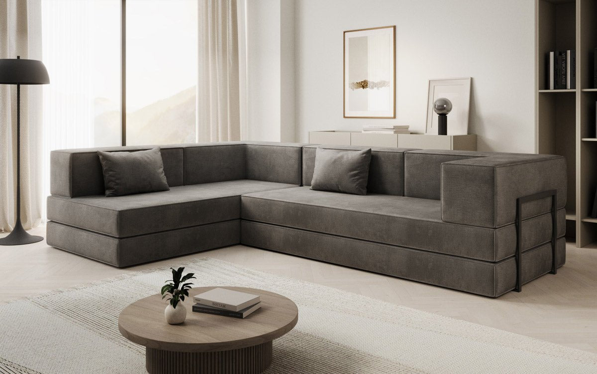 Designer Sofa Lazy L in Samt