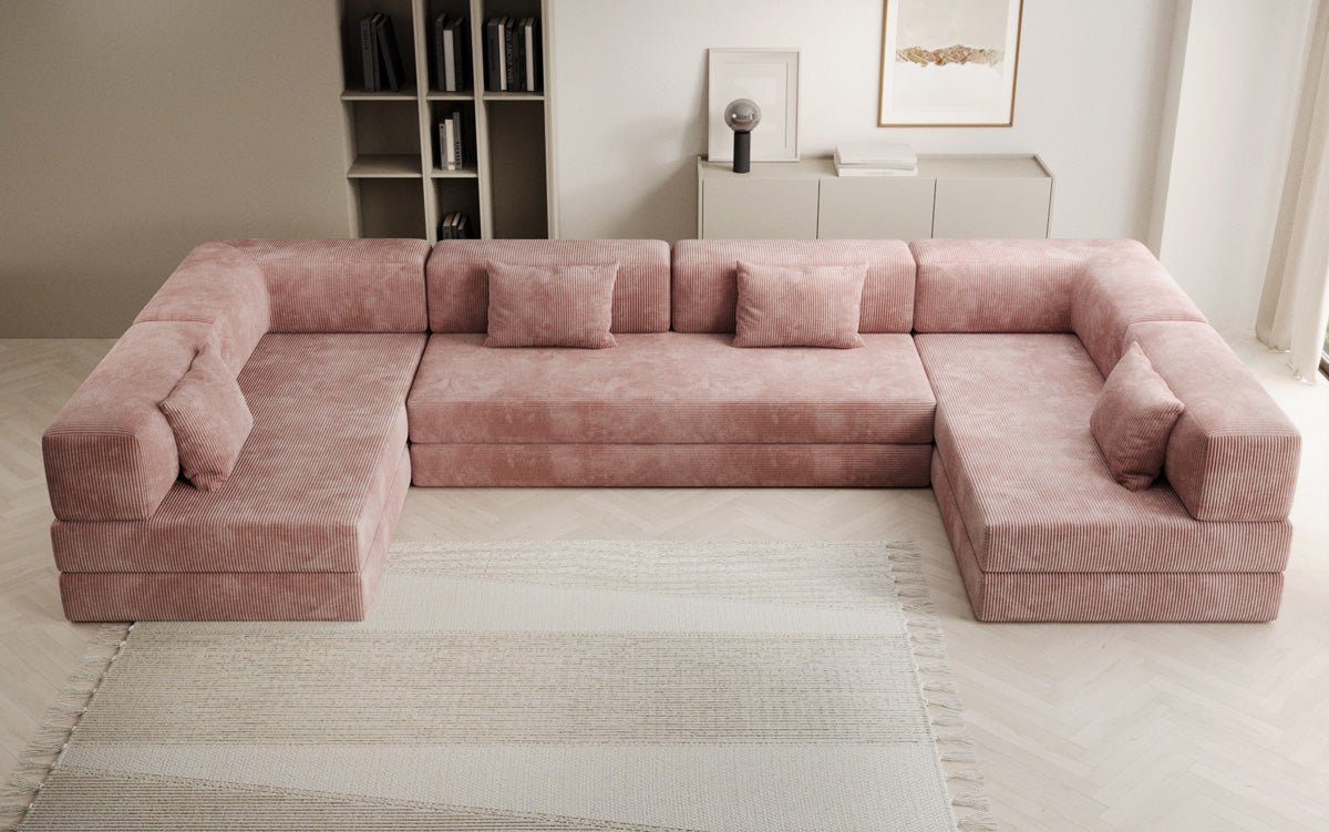 Designer Sofa Lazy U in Cord