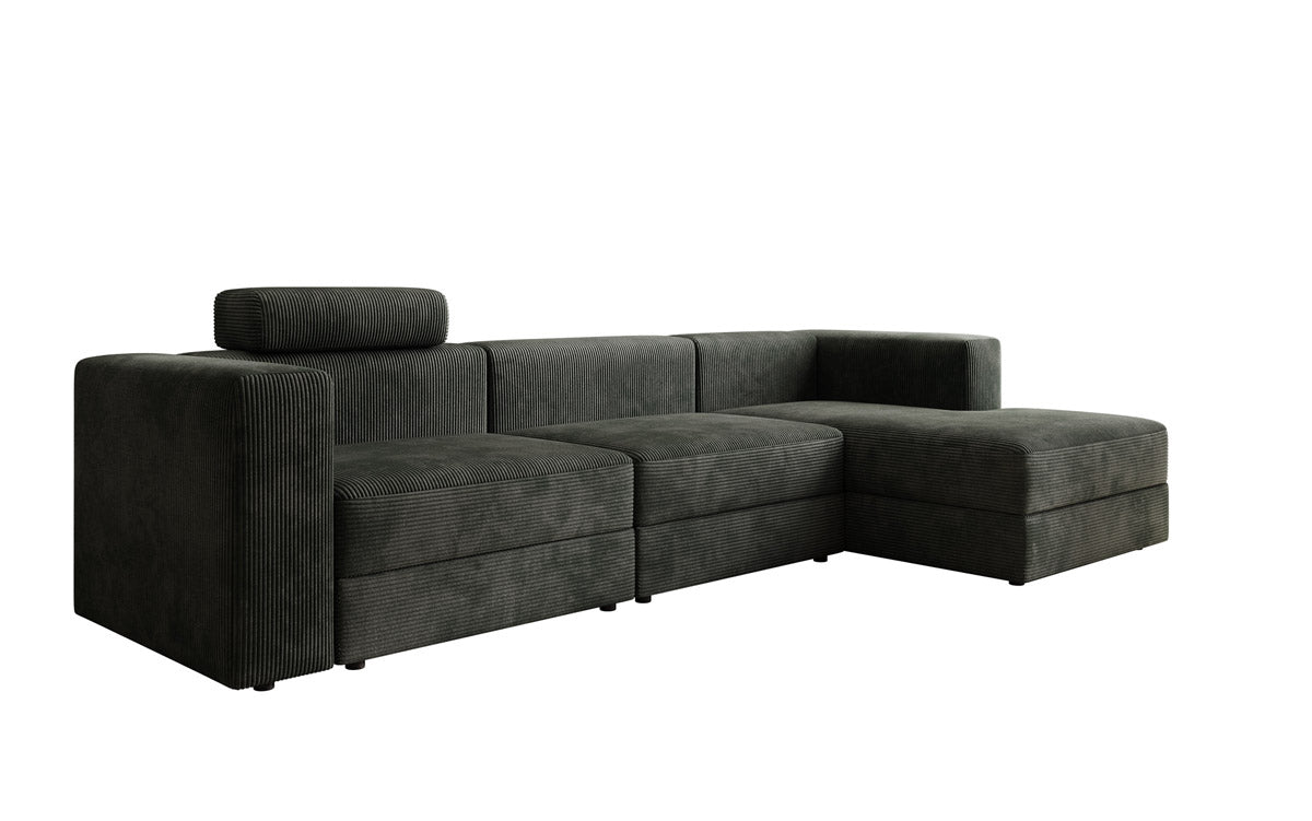 Designer Sofa Stockholm in Cord mit Stauraum
