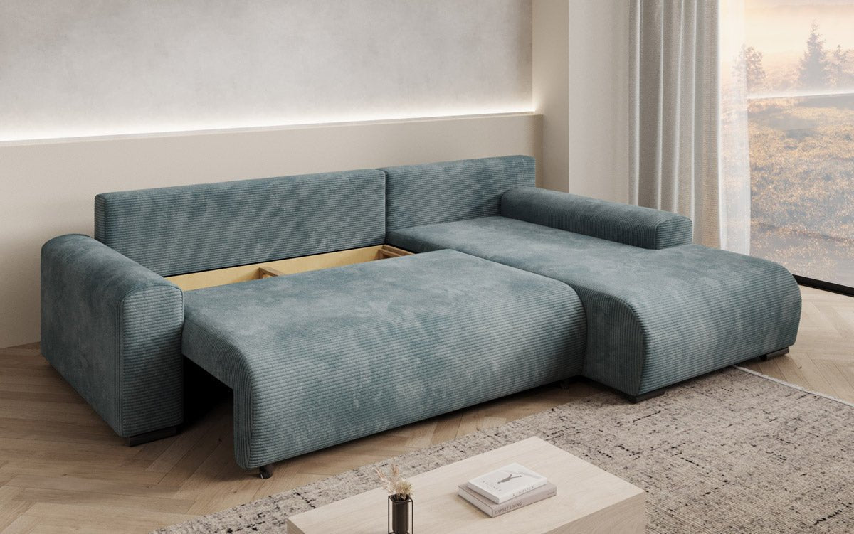 Designer Sofa Hanna mit Schlaffunktion und Stauraum