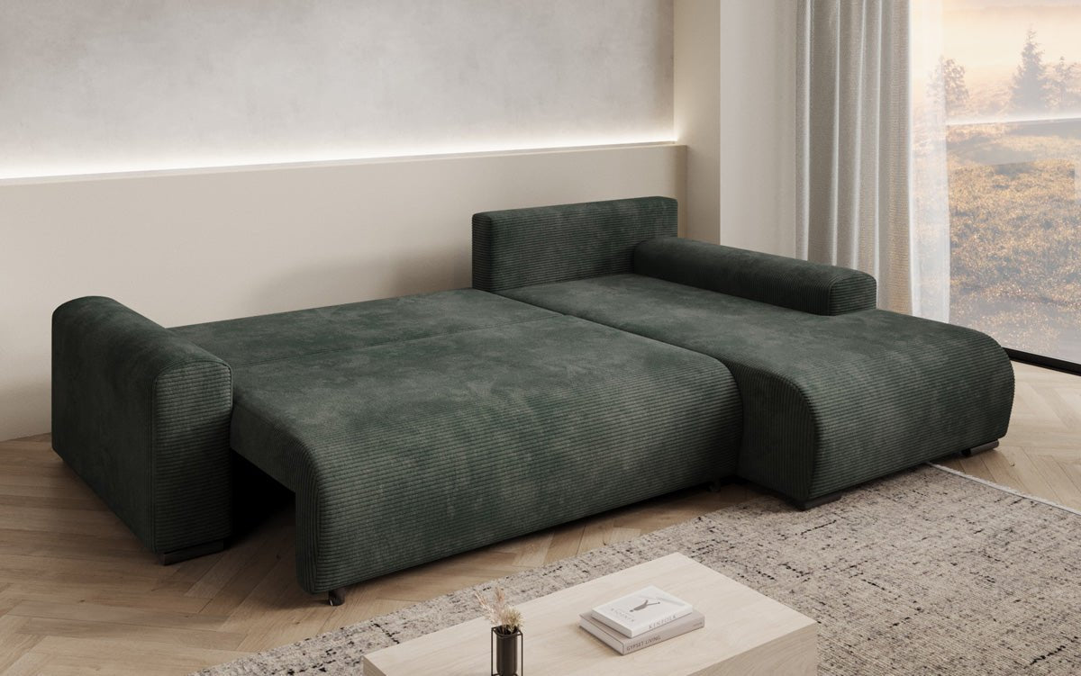 Designer Sofa Hanna mit Schlaffunktion und Stauraum