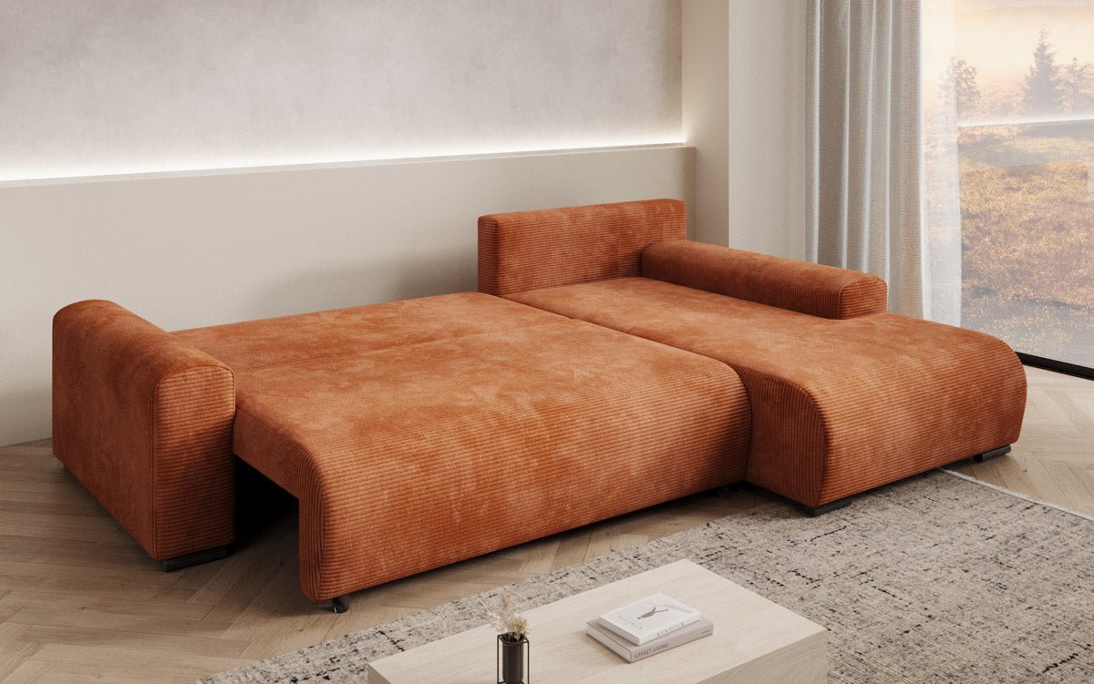 Designer Sofa Hanna mit Schlaffunktion und Stauraum