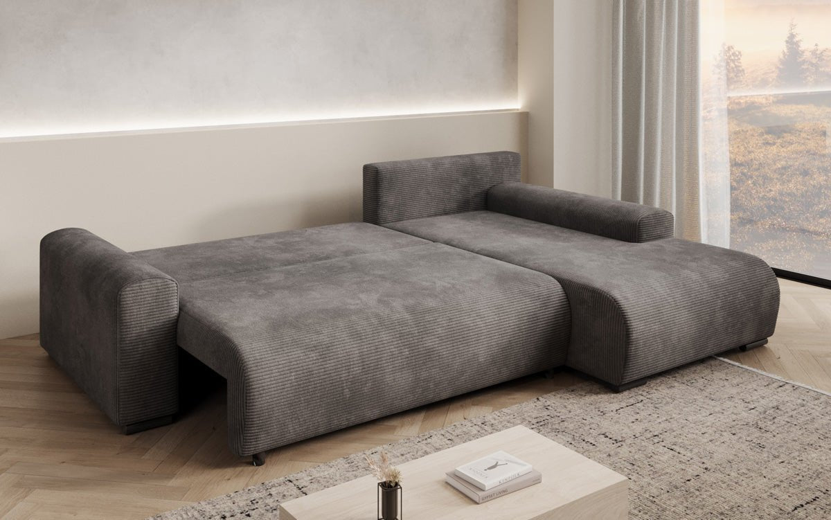 Designer Sofa Hanna mit Schlaffunktion und Stauraum