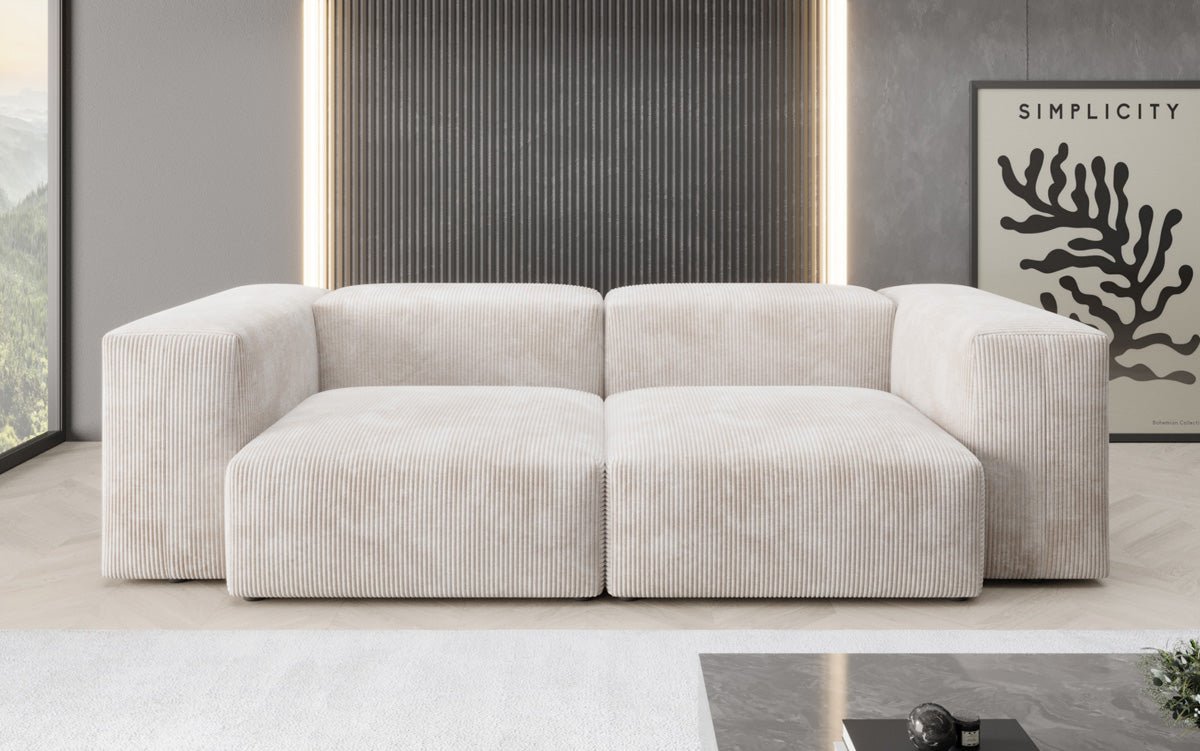 Designer 2 Sitzer Sofa Snug in Cord