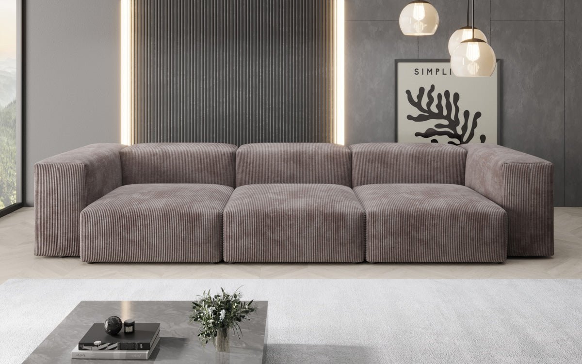 Designer 3 Sitzer Sofa Snug in Cord