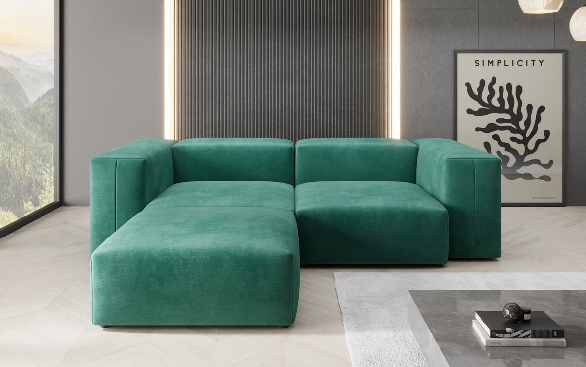 Designer L Sofa Snug Mini in Samt