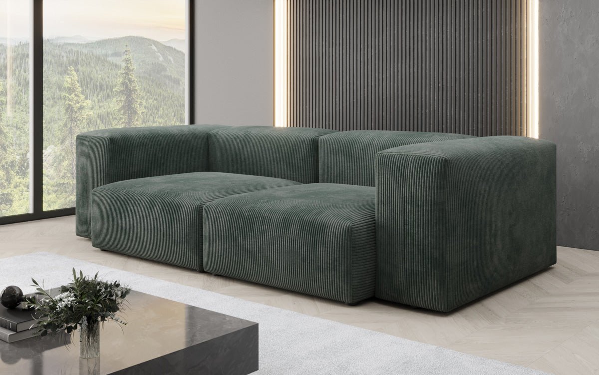 Designer 2 Sitzer Sofa Snug in Cord