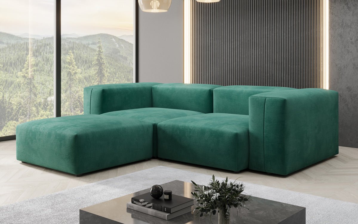 Designer L Sofa Snug Mini in Samt