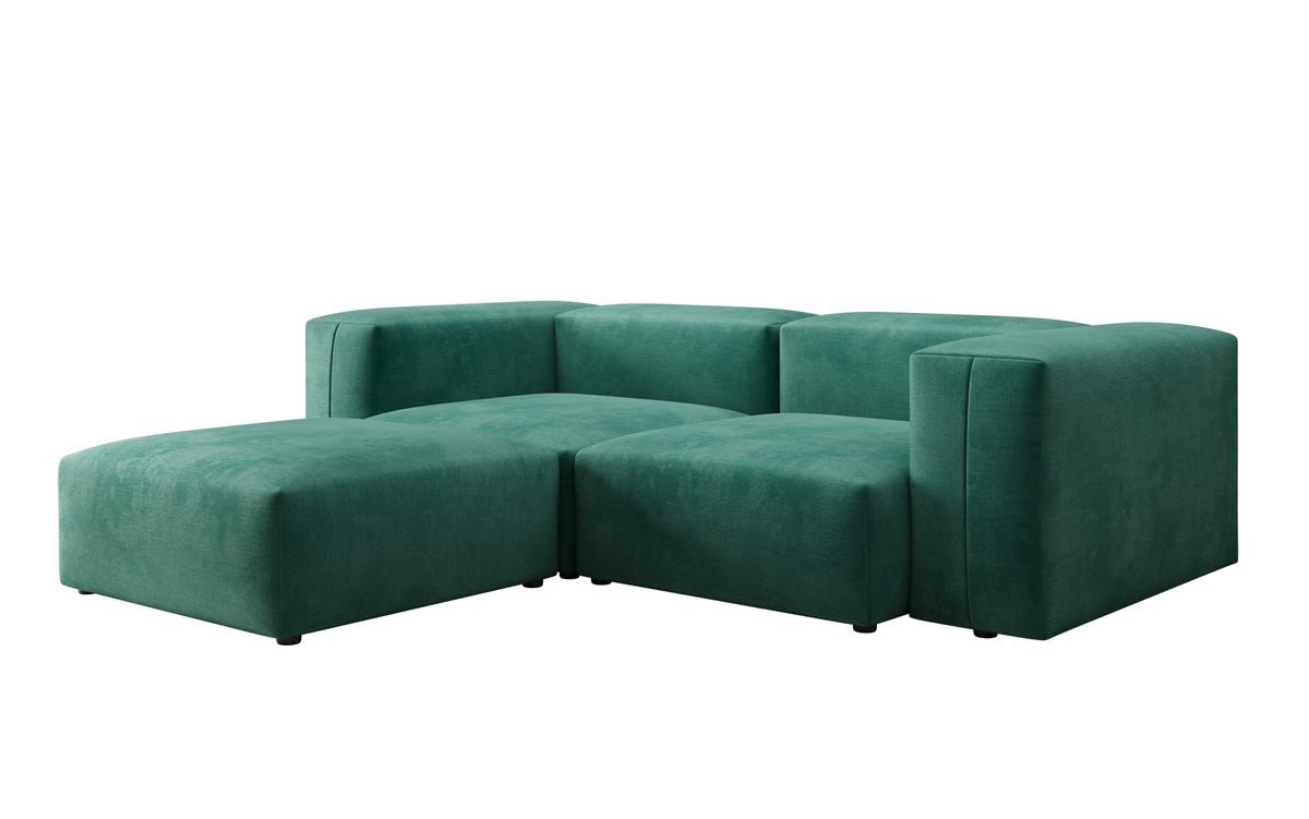 Designer L Sofa Snug Mini in Samt