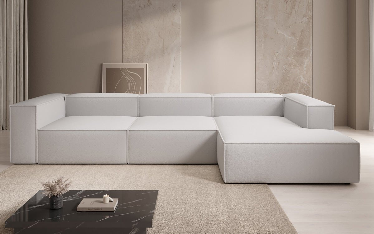 Designer Sofa Lesley L in Bouclé