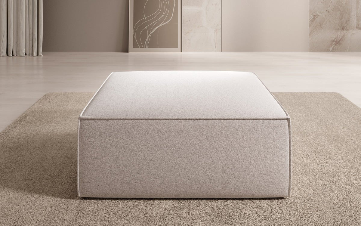 Beistellhocker Lesley in Strukturstoff