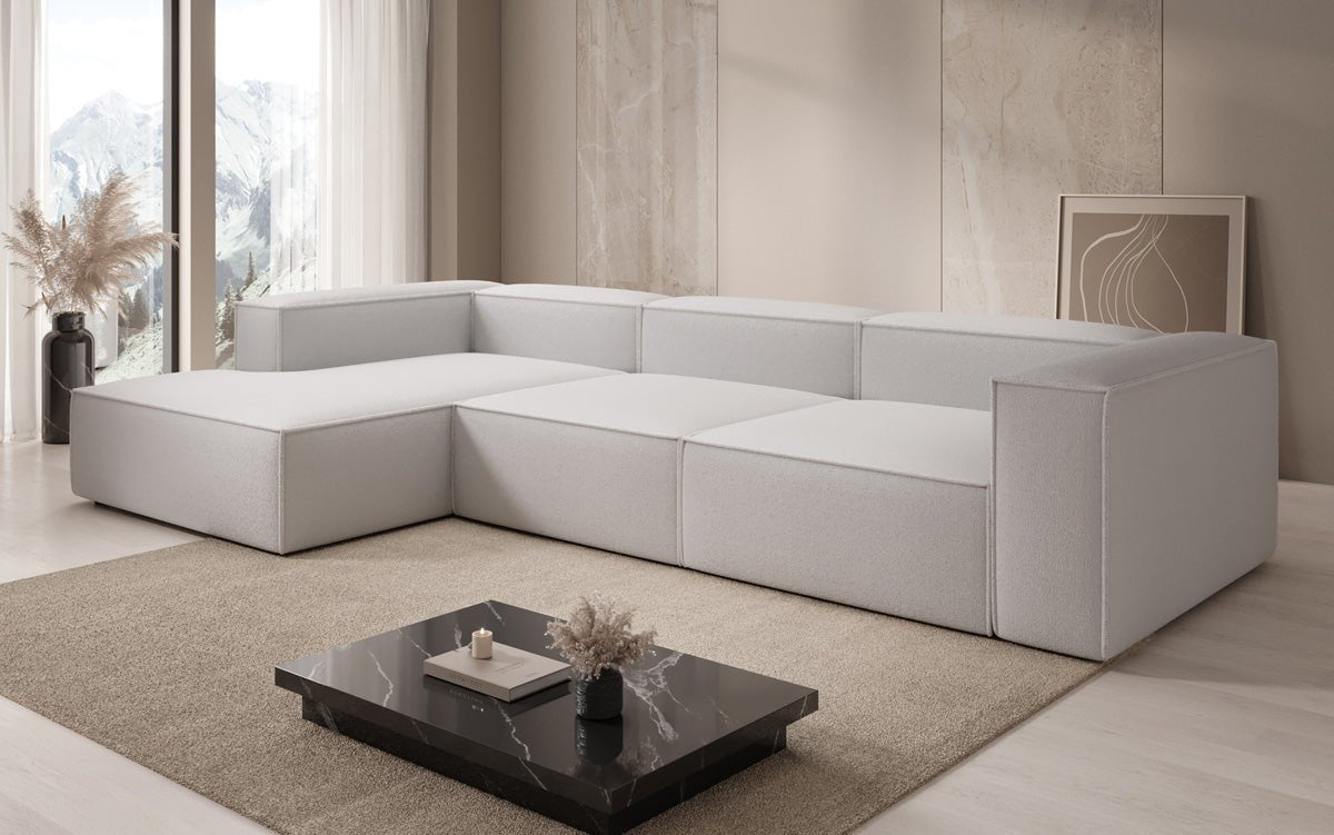 Designer Sofa Lesley L in Bouclé