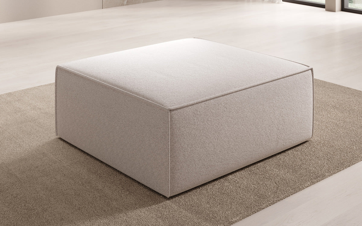 Beistellhocker Lesley in Strukturstoff