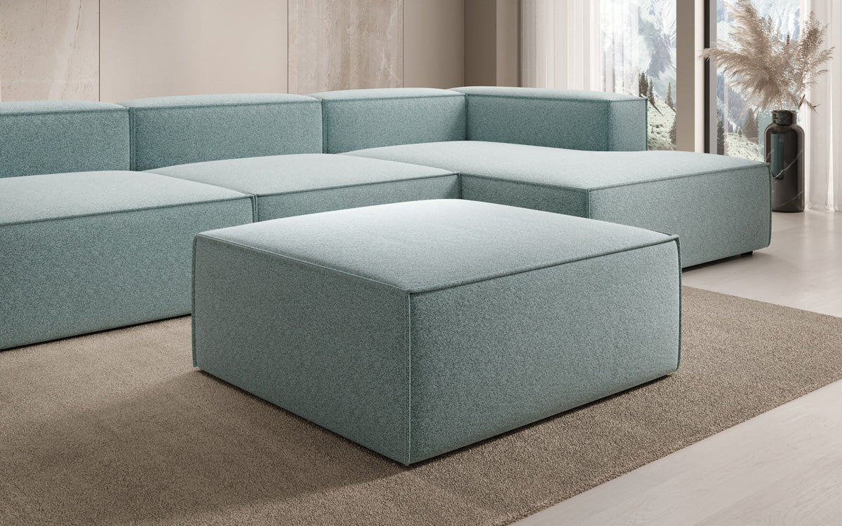 Beistellhocker Lesley in Strukturstoff