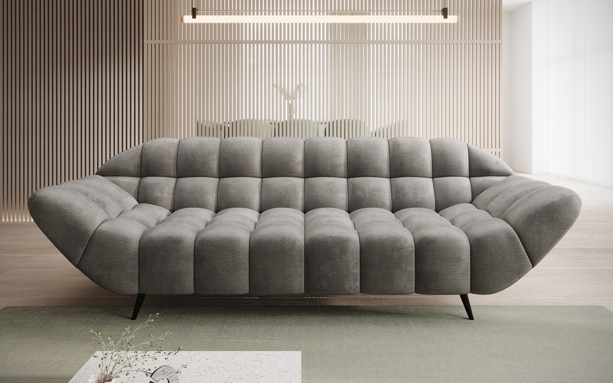 Designer 3 Sitzer Sofa Amora in Samt