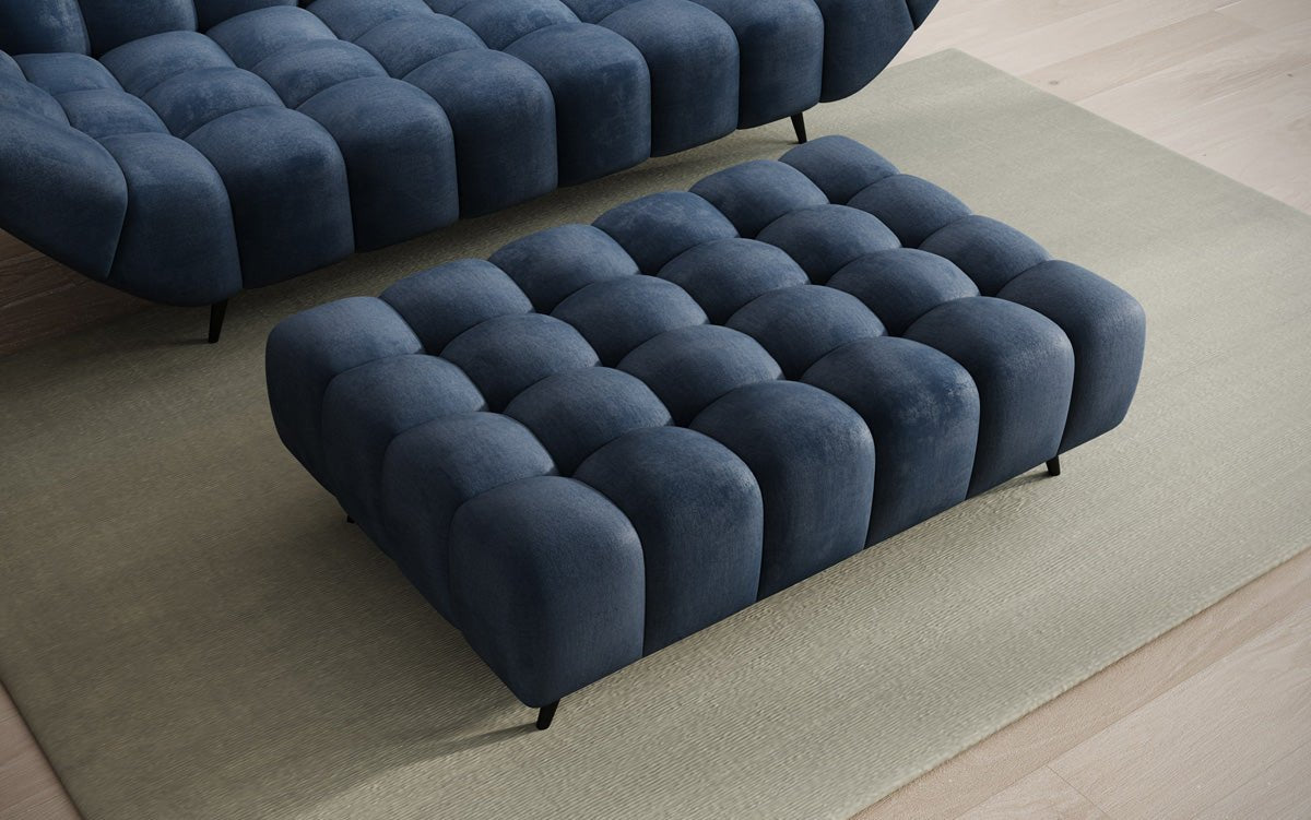 Beistellhocker Amora in Samt