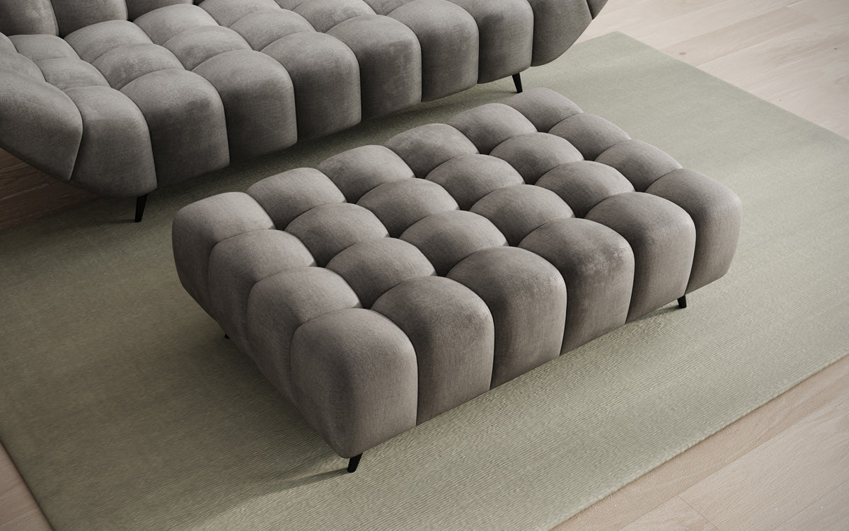 Beistellhocker Amora in Samt