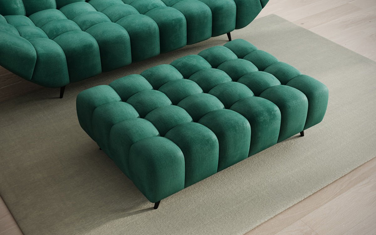 Beistellhocker Amora in Samt