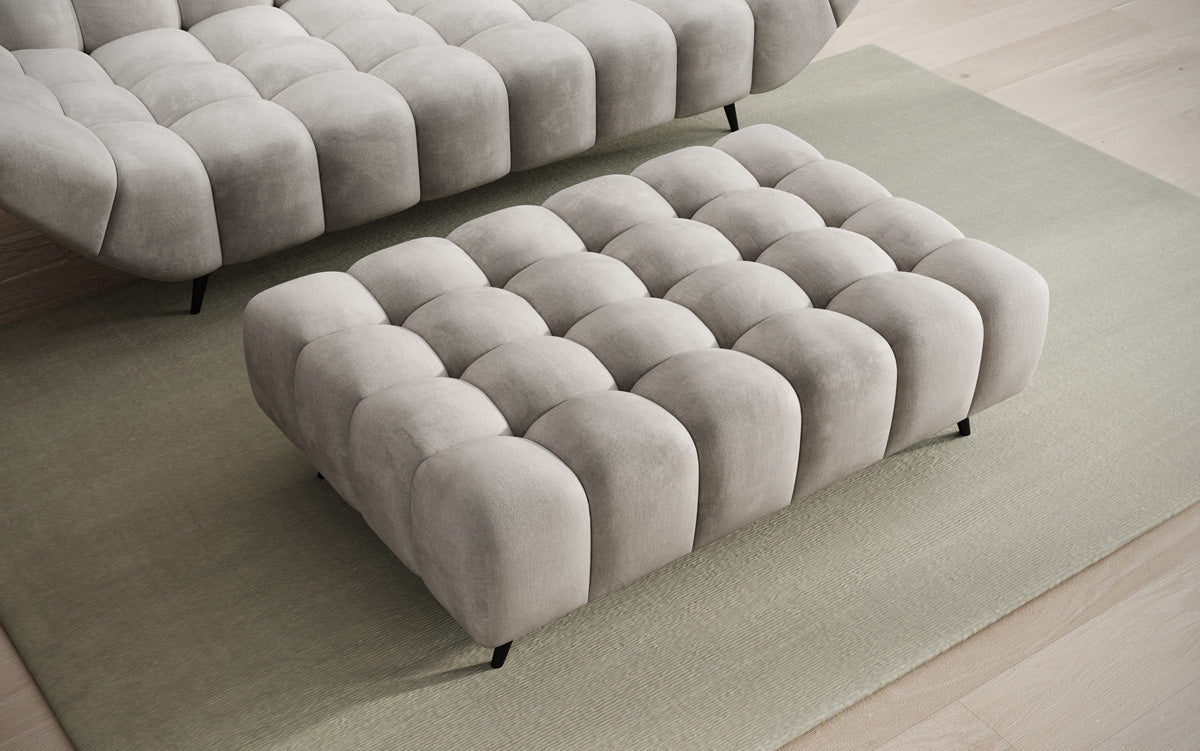 Beistellhocker Amora in Samt