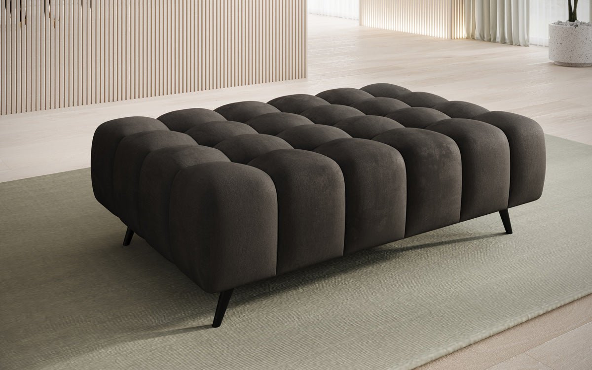 Beistellhocker Amora in Samt