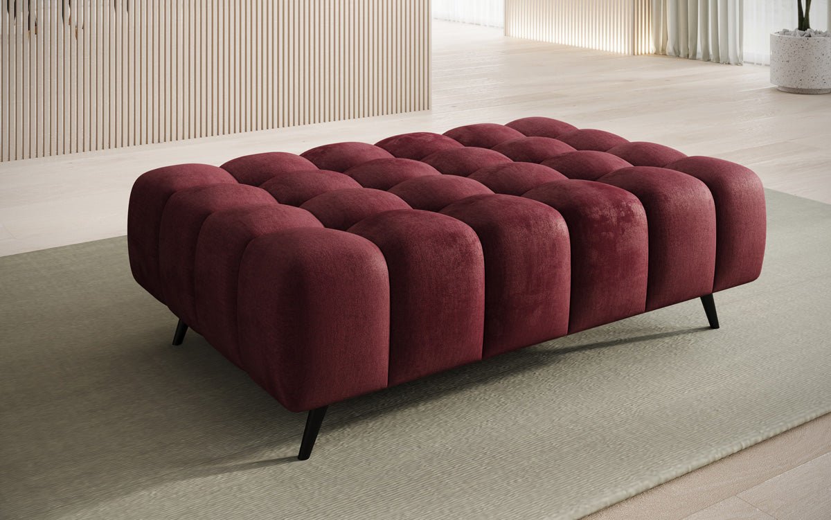 Beistellhocker Amora in Samt