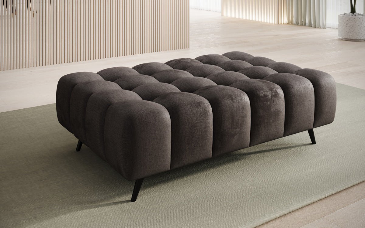 Beistellhocker Amora in Samt