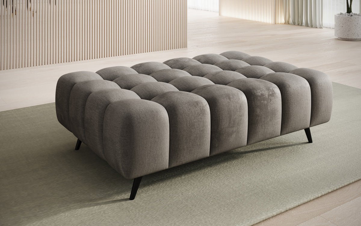 Beistellhocker Amora in Samt