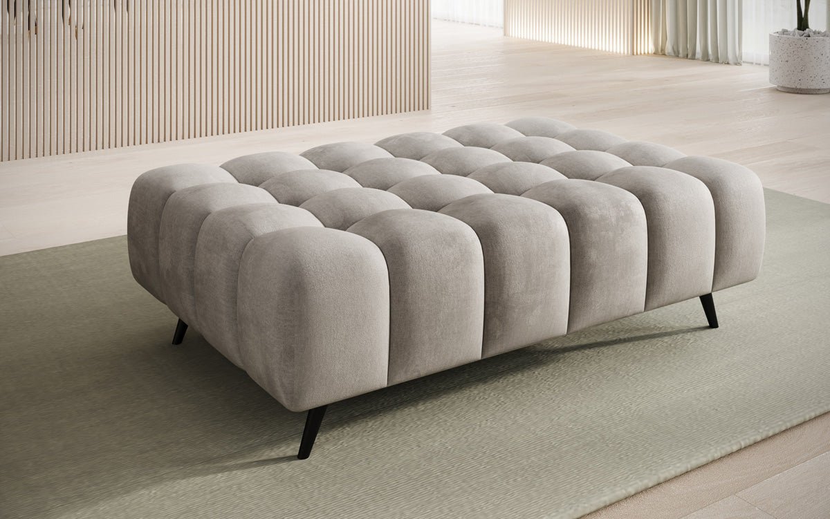 Beistellhocker Amora in Samt