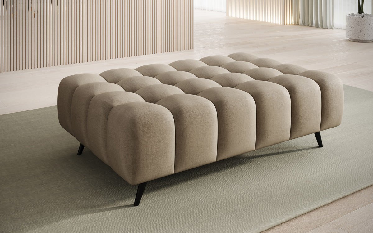 Beistellhocker Amora in Samt