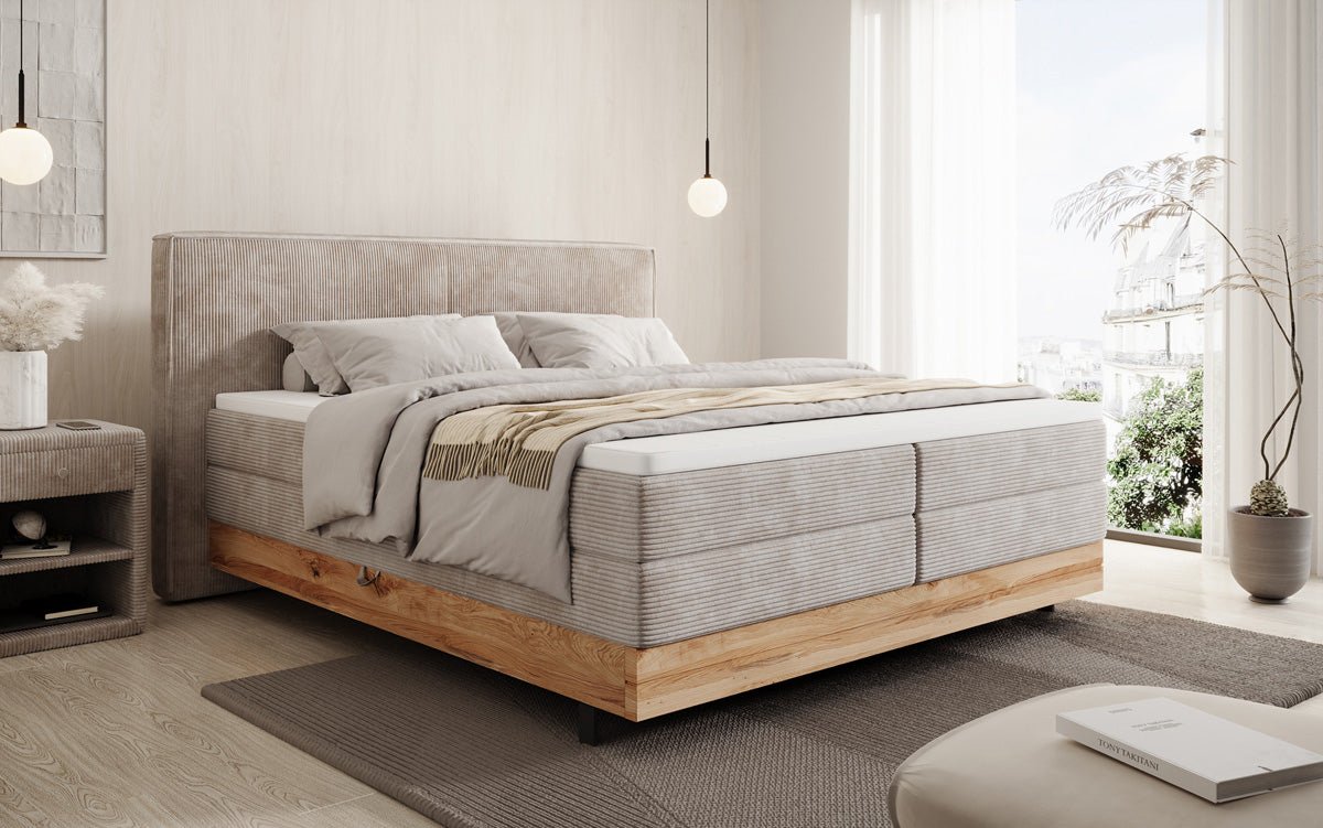 holzbett mit aufbewahrung Holzbett/Boxspringbett Nero mit Stauraum in Cord